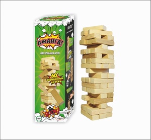 Настільна гра "Джанга" Strateg (60 дерев`яних брусків) Настільна гра "Джанга" Strateg (60 дерев`яних брусків)